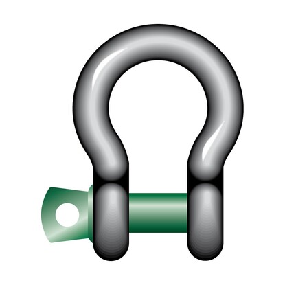 BOW SHACKLE WITH SCREW COLLAR PIN
