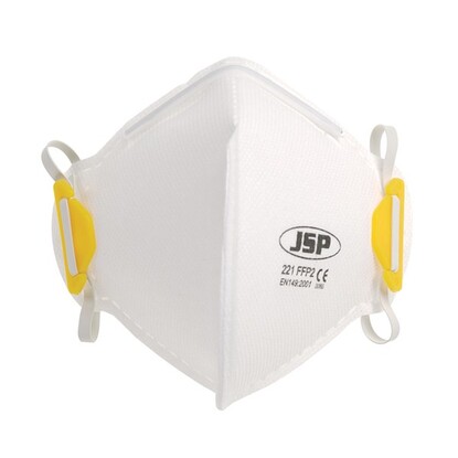 JSP - Disposable Verticle Fold Flat Mask FFP2 - 221 - Box Of 20