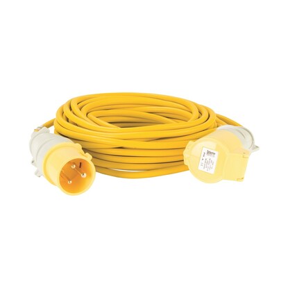 14M Extension Lead - 32A - Yellow 110V