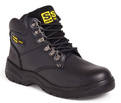 Black Hiker Boot With Mid-Sole - S1P SRC 