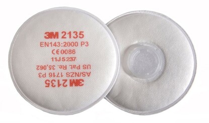 3M 6000 Series 2135 P3 Filters (Sold In Pairs)