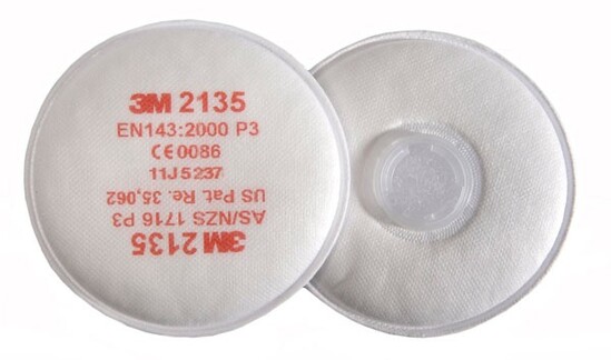 3M 6000 Series 2135 P3 Filters (Sold In Pairs)