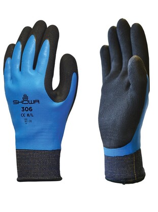 Showa 306 Fully coated latex breathable grip glove