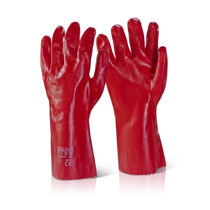 Open Cuff PVC Gauntlet 16"