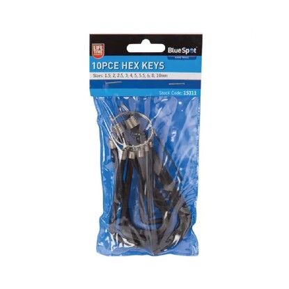 Allen Key Set 1.5mm-10mm (Short Arm) #