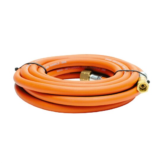 Hose - Propane 3/8 NB X 20 Mtr C/W Fittings