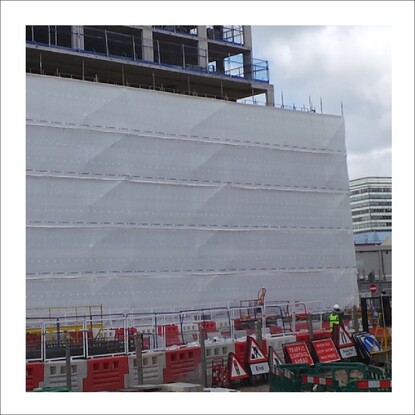 Scaffold Sheeting - Tri-force TS62 Certifiied Flame Retardant