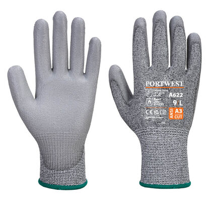 Portwest A622 - Cut C13 PU Glove Grey
