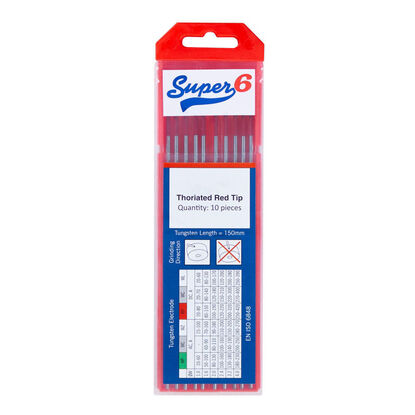 Tungsten 2% Thoriated Red