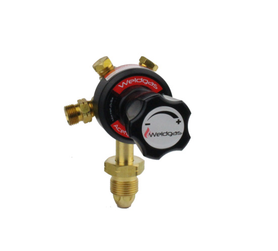 Weldgas Single Stage Plugged Acetylene Regulator