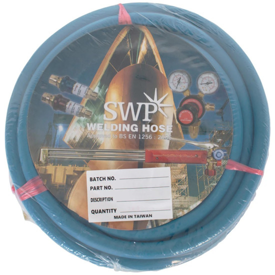 SWP Oxygen Hose Blue c/w Fittings