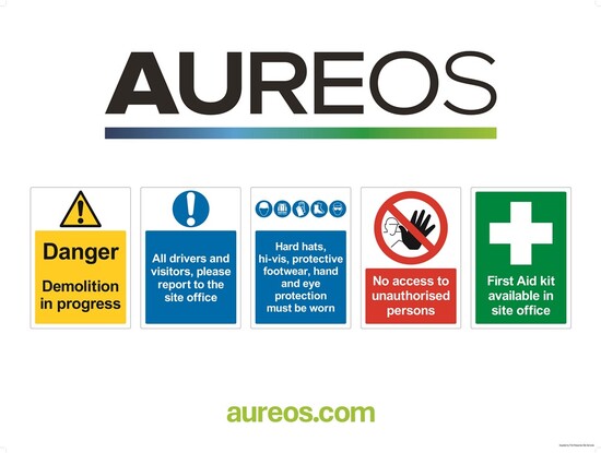 Picture of Aureos Demolition in progress 1200mm X 900mm