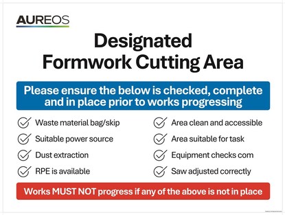 Show details for Designated Formwork Cutting Area 1200mm x 900mm