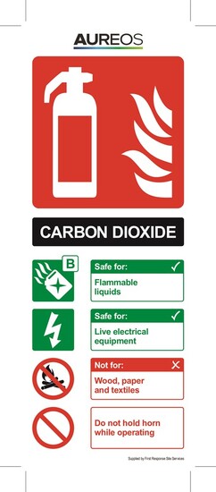 Picture of Fire extinguisher Carbon Dioxide 75mm X 200mm Photoluminescent
