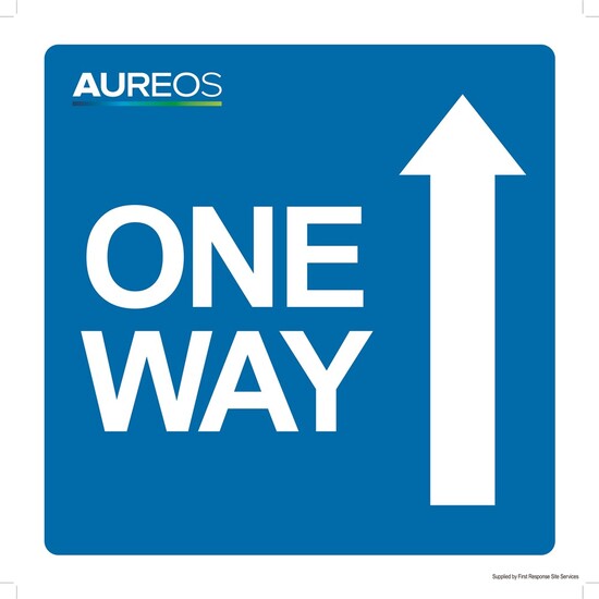 Picture of One Way Only Forward Arrow 400mm X 400mm