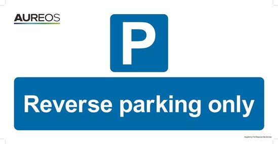 Picture of Reverse Parking Only 600mm X 300mm