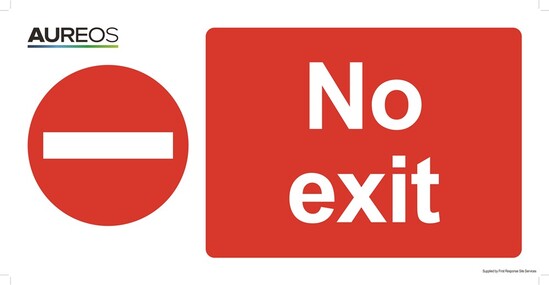 Picture of No Exit 600mm X 300mm