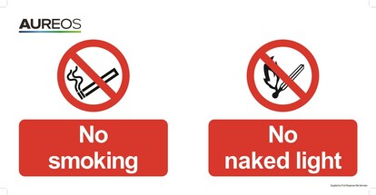 Show details for No Smoking Or Naked Light 600mm X 300mm