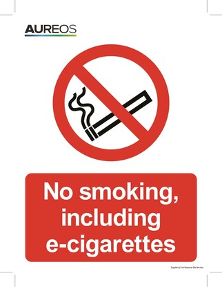 Show details for No smoking including e-cigarettes 200mm X 300mm