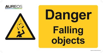 Show details for Danger - Falling objects 600mm X 300mm
