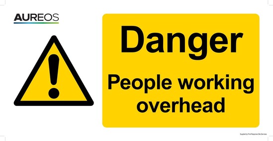 Picture of Danger - People Working Overhead 600mm X 300mm