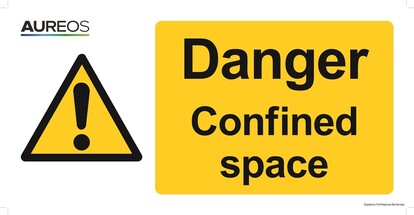 Show details for Danger - Confined Space 600mm X 300mm
