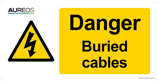 Picture of Danger - Buried cables 600mm X 300mm