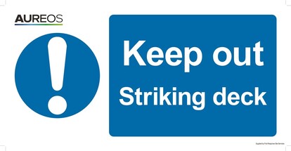 Show details for Keep out - Striking deck 600mm X 300mm