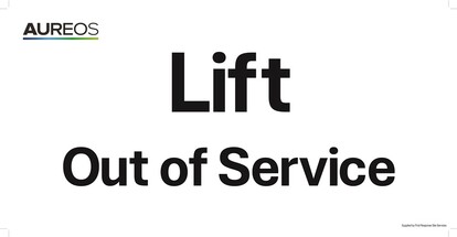 Show details for Lift, Out of service 600mm X 300mm
