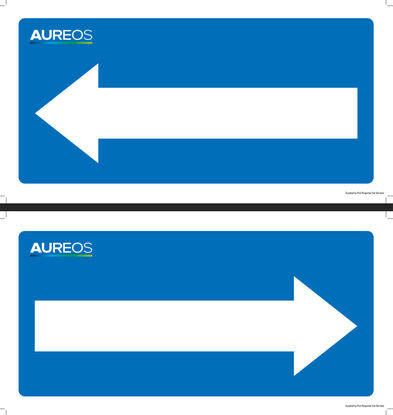 Show details for Blue Arrow Sign (Left, Right) Double Sided 600mm X 300mm