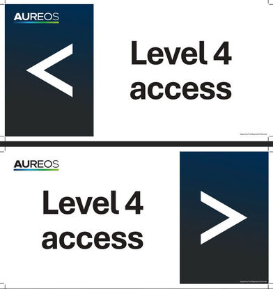 Show details for Level 4 access (Left & Right Reversible) Double Sided 600mm X 300mm